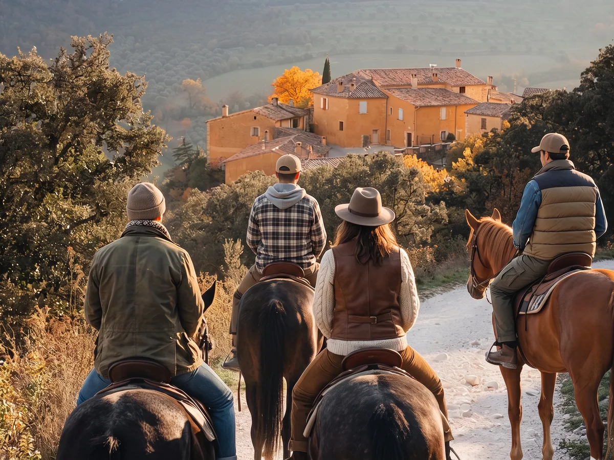 Balade à cheval dans la Drôme, autour de Grignan